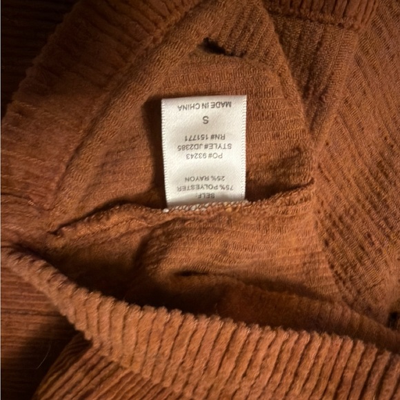 Gilli Brown Corduroy Pinafore Dress Size Small - Picture 11 of 12